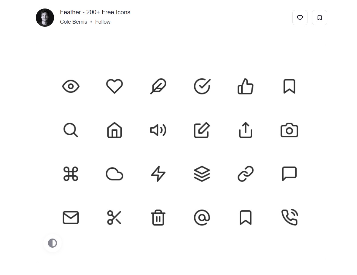 Feather Icons | free Icon font