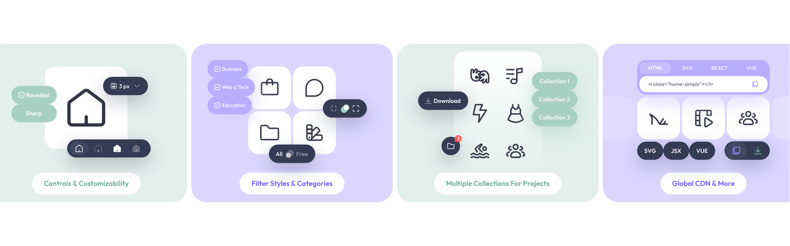 Lineicons Key Features