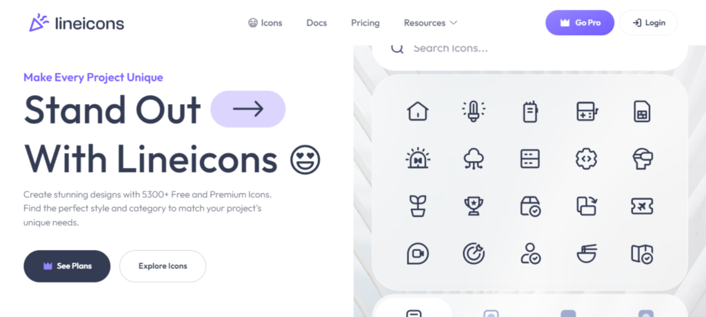 Lineicons - Next.js icon library