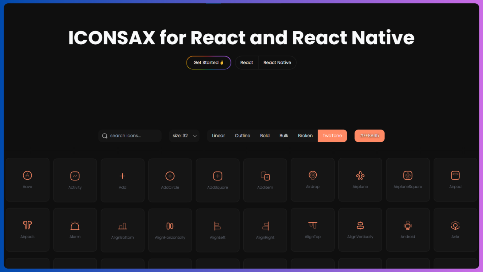 9+ Best React Native Icon Libraries for 2025 | Lineicons