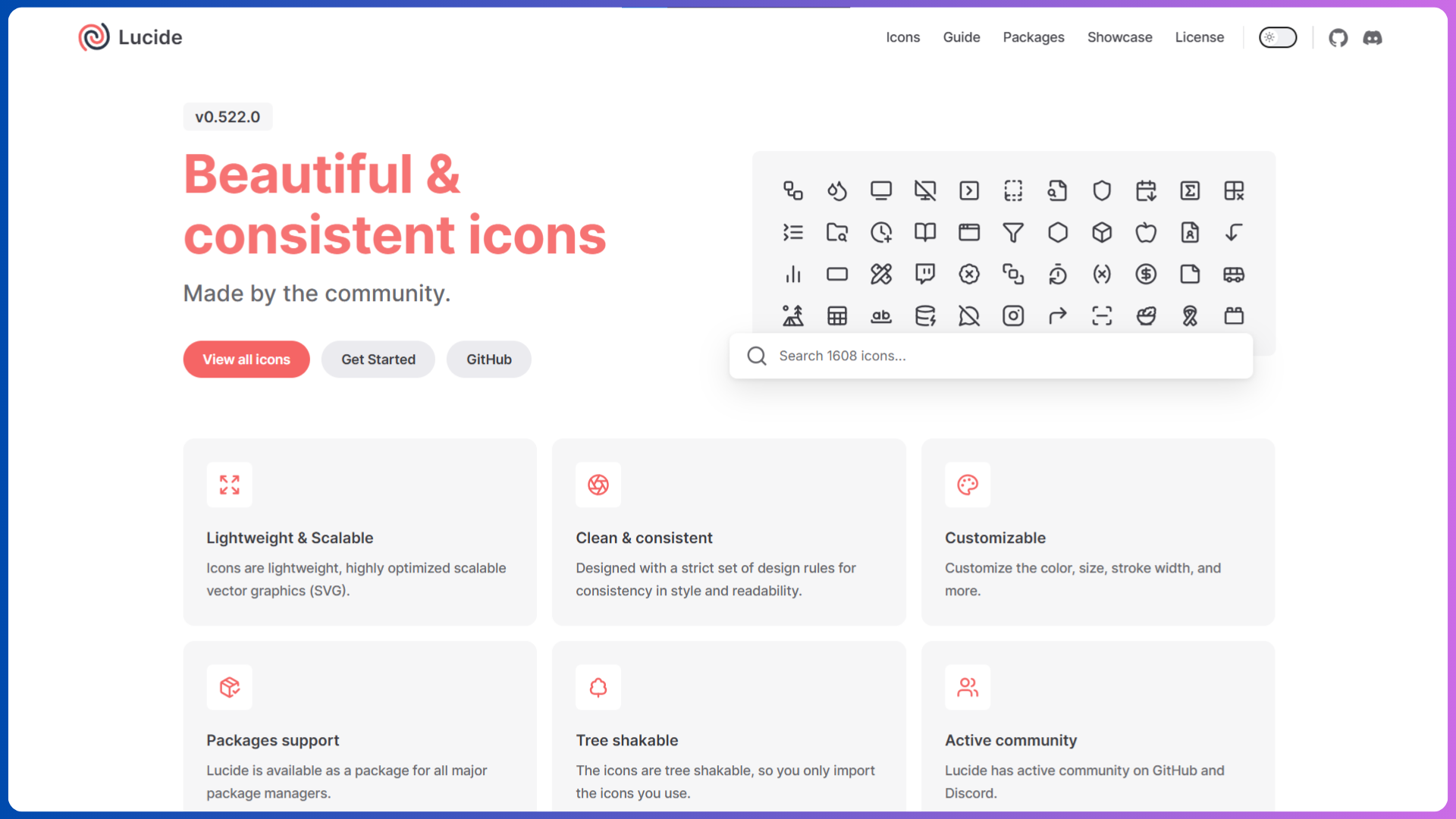 Lucide for react native 