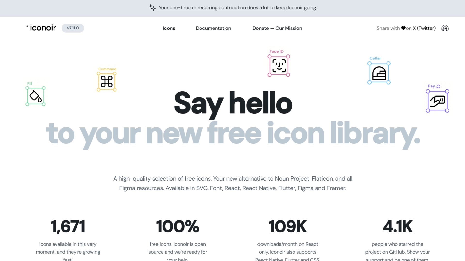 Iconoir - An Open Source Icons Library