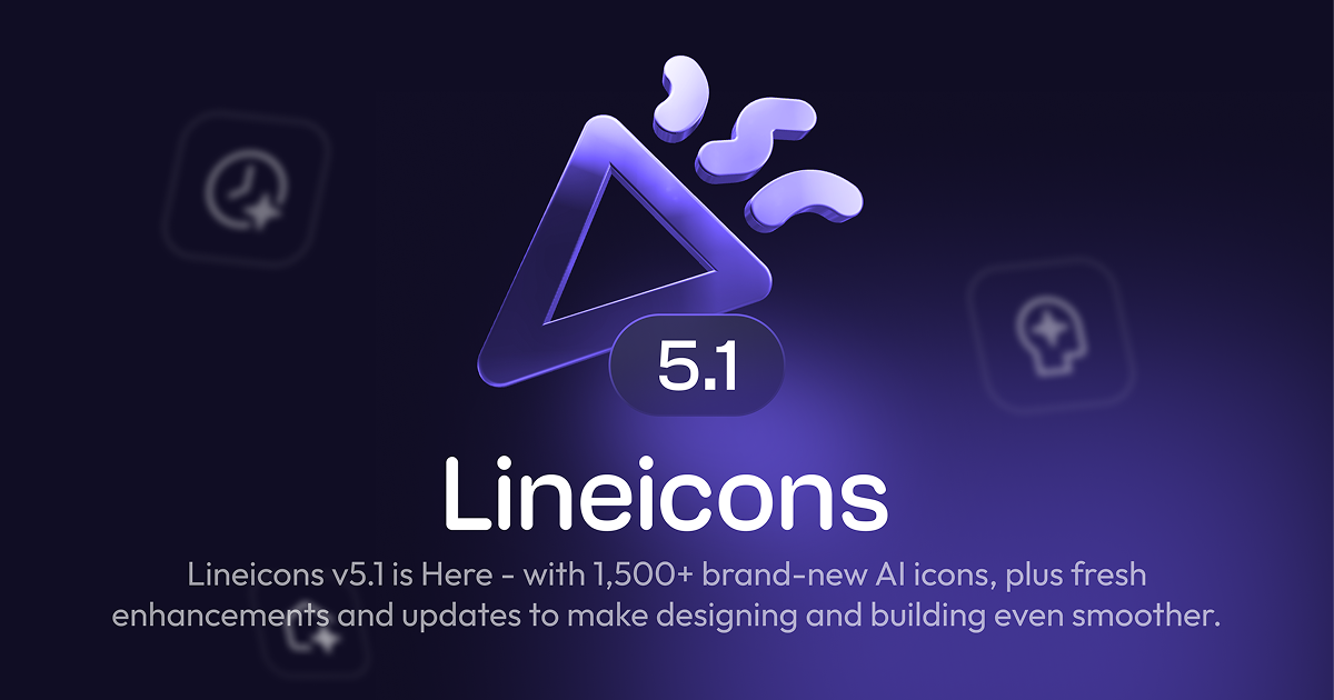 Lineicons v5.1 is Released and Live! | Lineicons